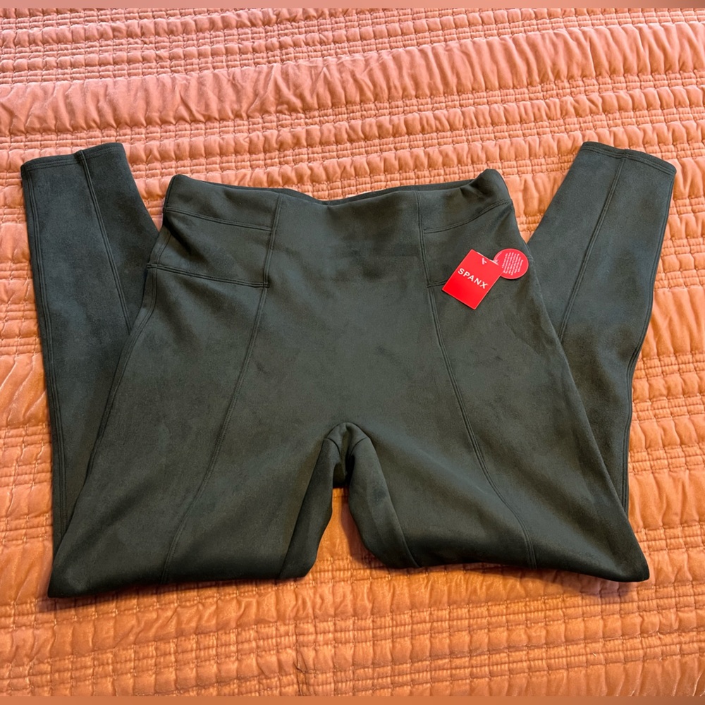 SPANX Olive High-Waisted Leggings